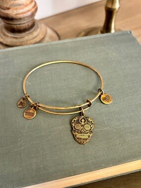Alex and Ani Calavera Sugar Skull Bangle Bracelet